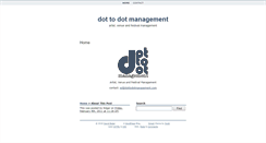 Desktop Screenshot of dottodotmanagement.com